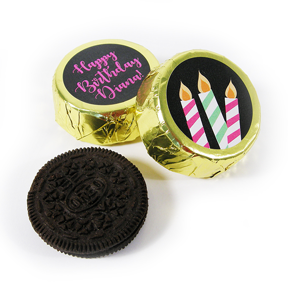 Foil-Wrapped Custom Dipped Oreos