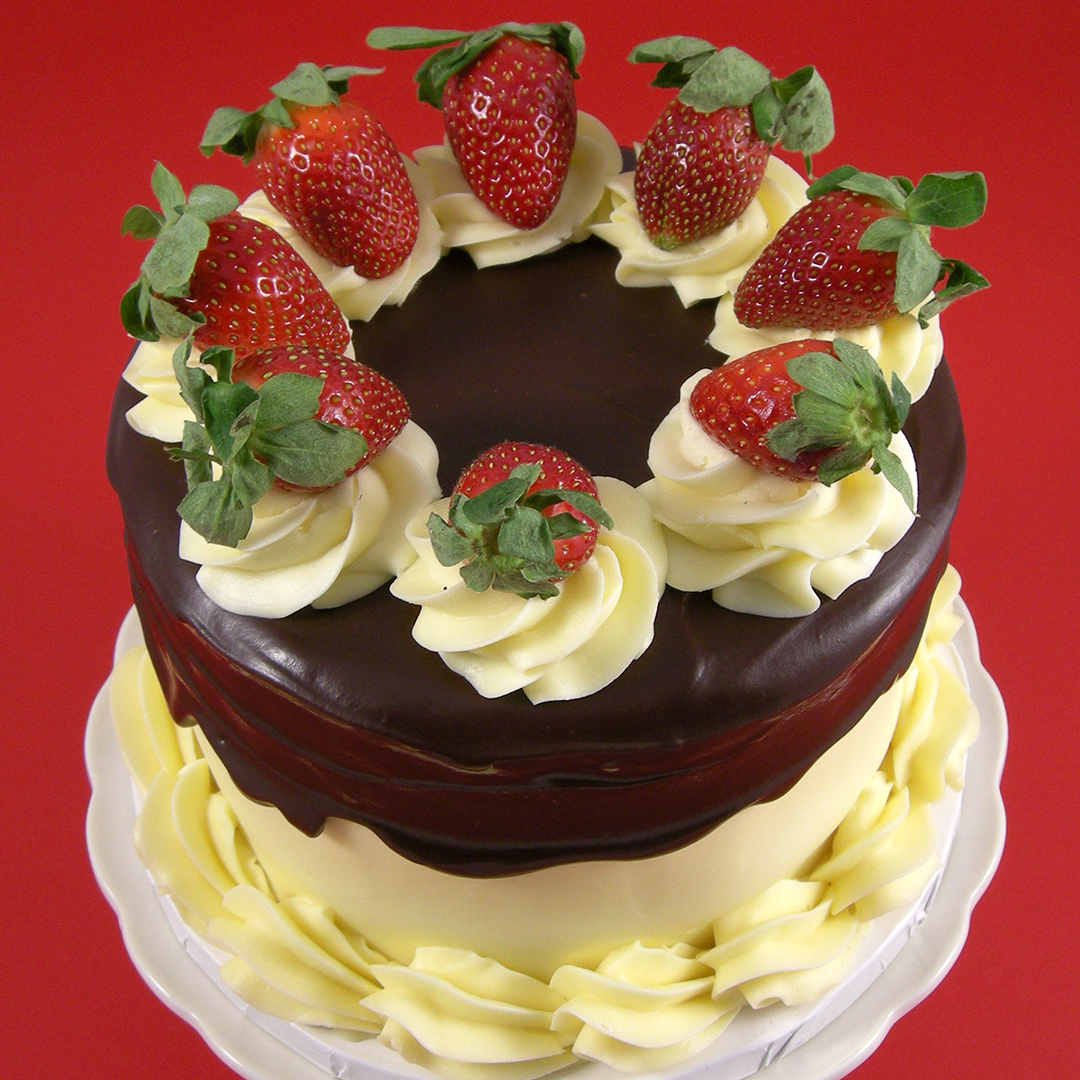 Strawberry Ganache Cake