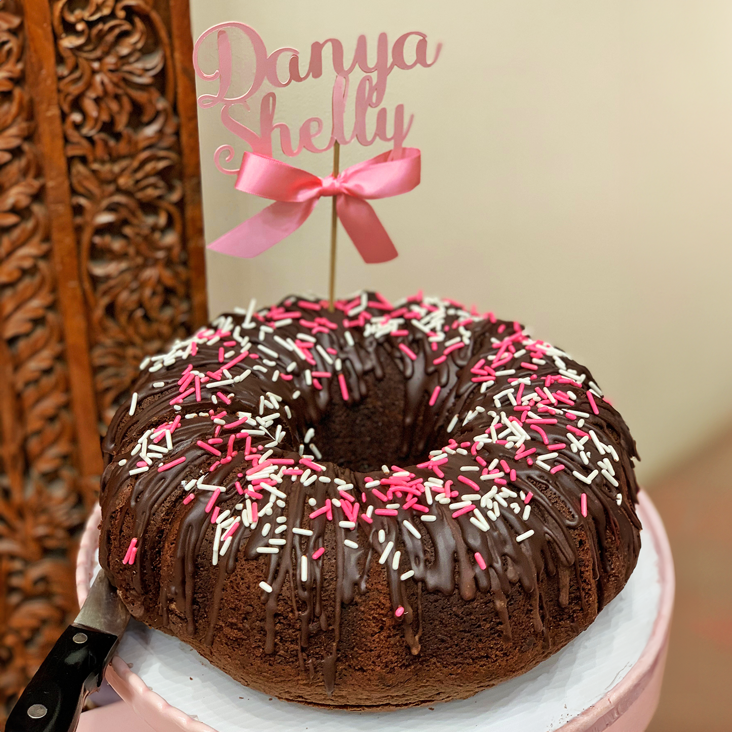 Brownie Sprinkles Cake