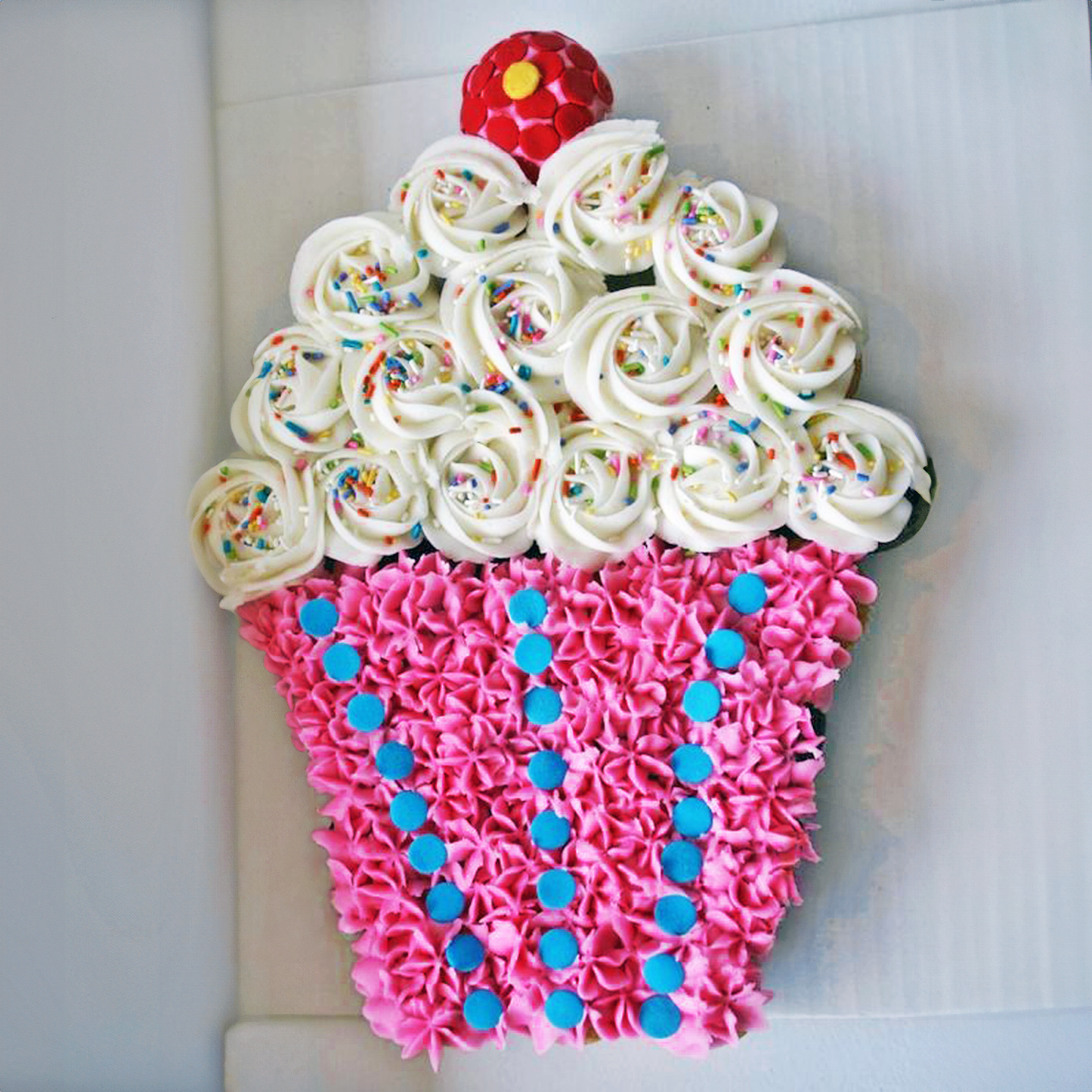 Kosher Cupcake Cake, customizable pull-apart cupcake arrangement