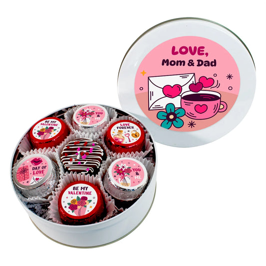 14-Pack Custom Logo Dipped Oreos Tin