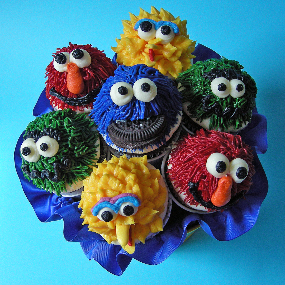 Sesame Street Kosher Cupcake Bouquet (view 2)