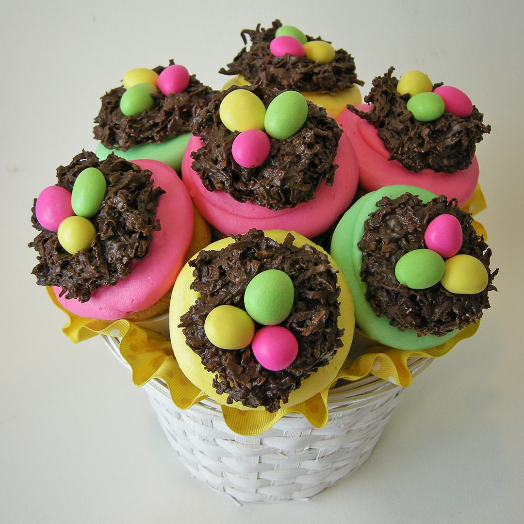 Easter Kosher Cupcake Bouquet (view 2)