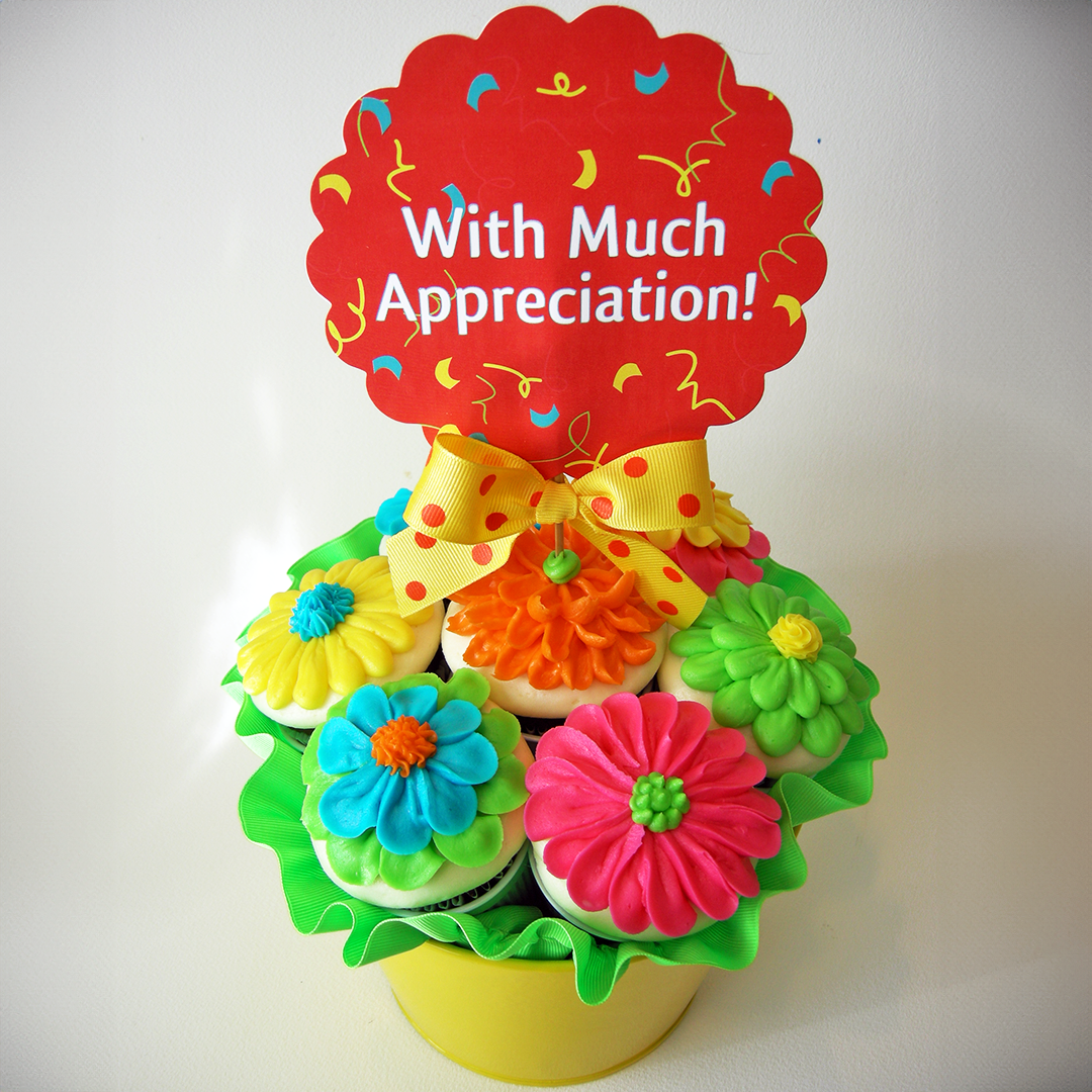 Garden Blooms Kosher Cupcake Bouquet