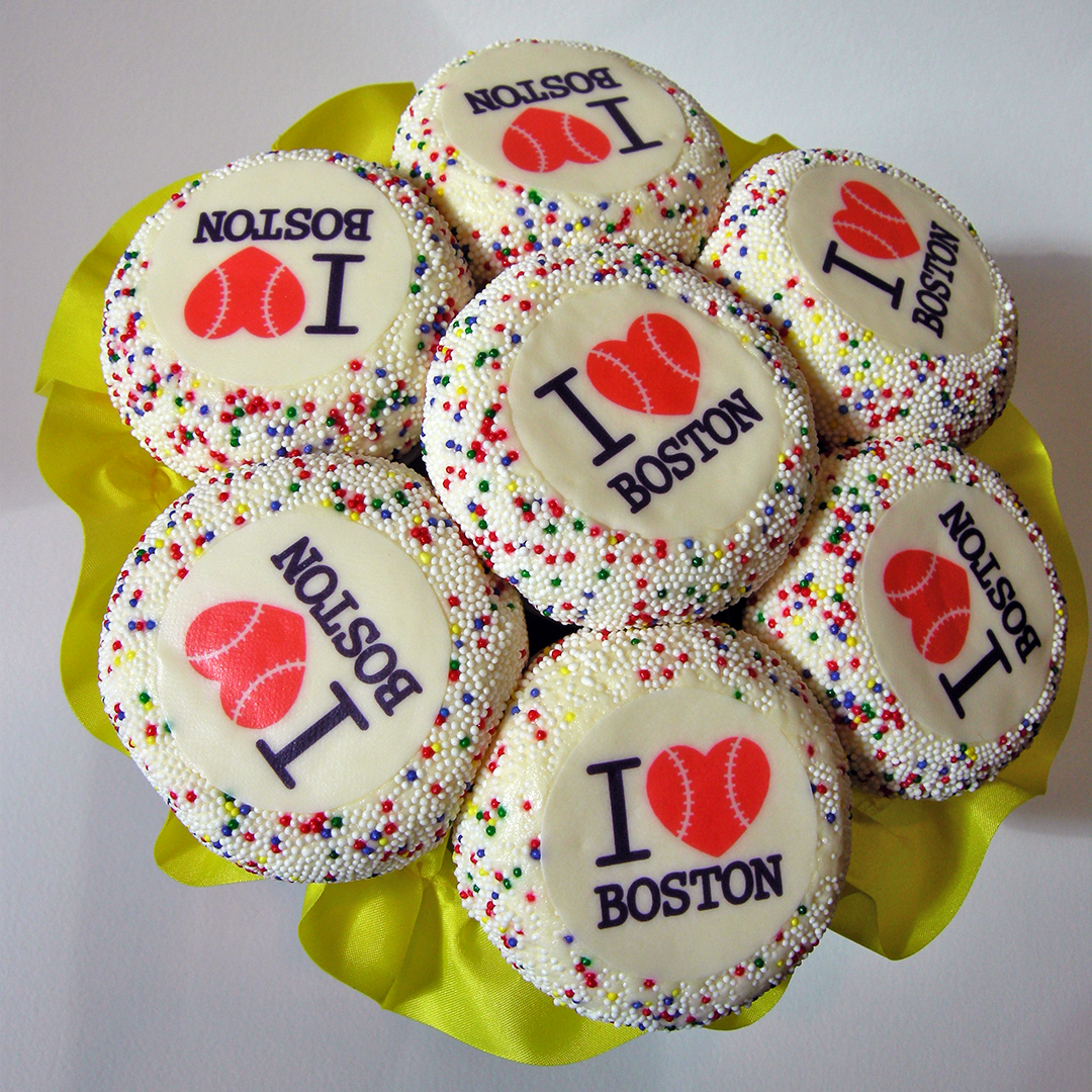 I Love Boston Kosher Cupcake Bouquet (view 2)
