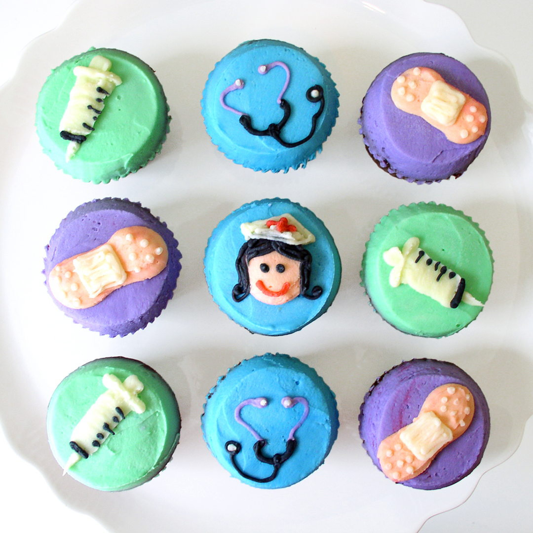 Get well soon kosher cupcake gift set