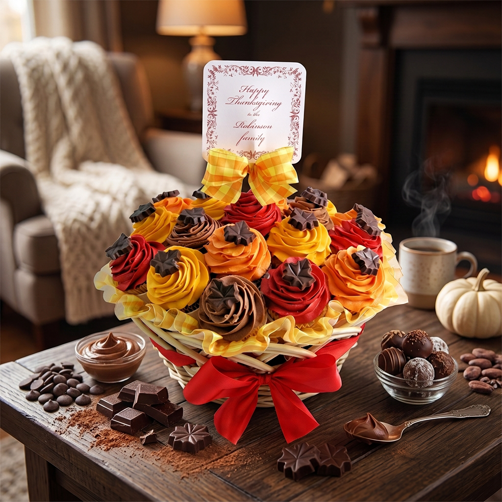 Autumn Mini Cupcake Bouquet