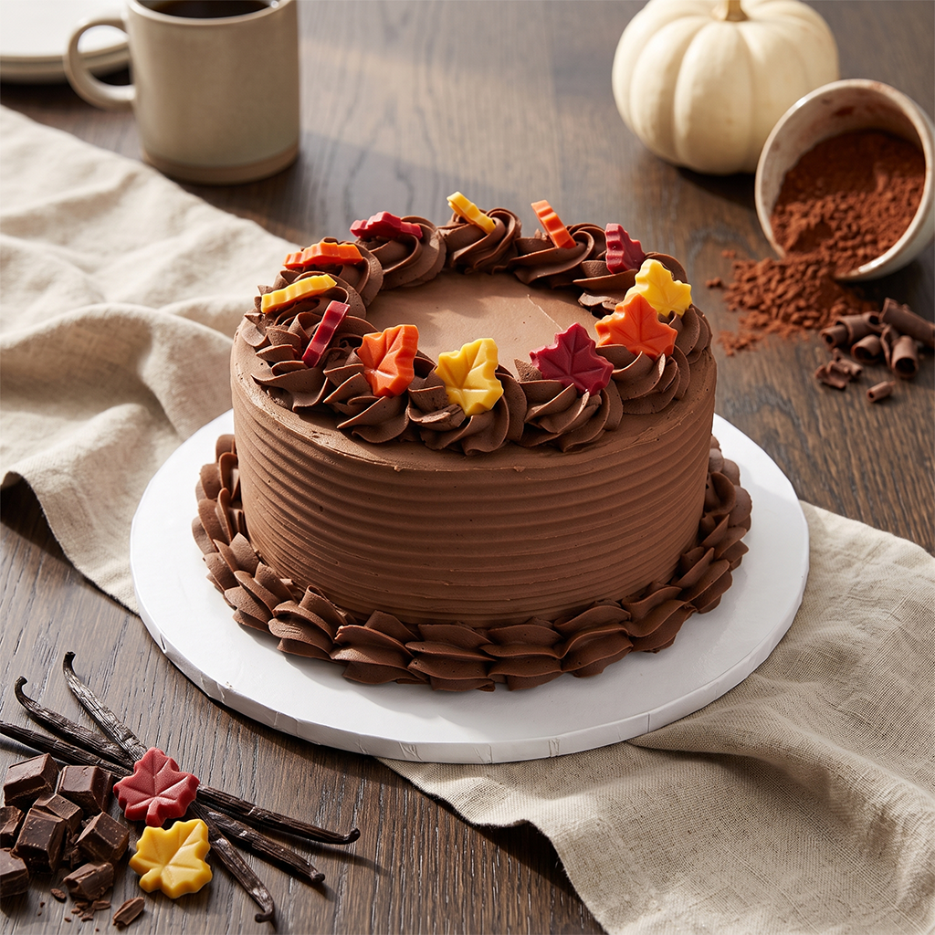 Chocolate Autumn Palette Cake