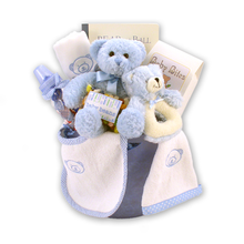 Load image into Gallery viewer, Bear Necessities Baby Boy Gift Basket