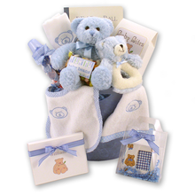 Load image into Gallery viewer, Bear Necessities Baby Boy Gift Basket