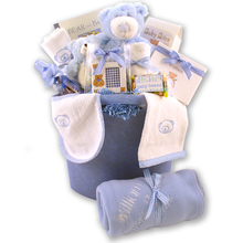 Load image into Gallery viewer, Bear Necessities Baby Boy Gift Basket
