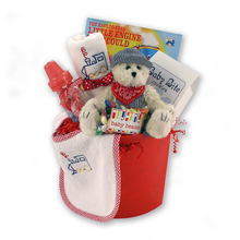 Load image into Gallery viewer, The Little Engine that Cooed Baby Boy Gift Basket