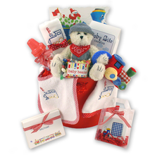 Load image into Gallery viewer, The Little Engine that Cooed Baby Boy Gift Basket
