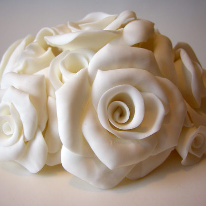 Classic Rose Wedding Cake