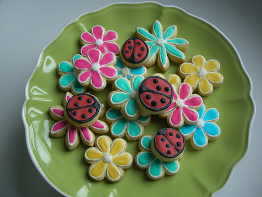 Spring Garden Decorated Sugar Cookies