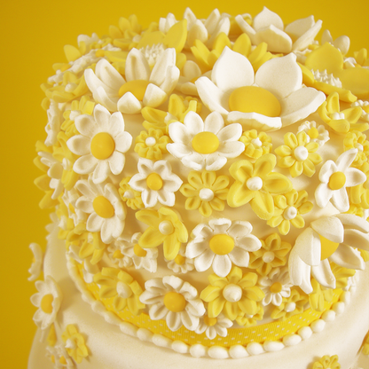 Sunshine Daisy Wedding Cake