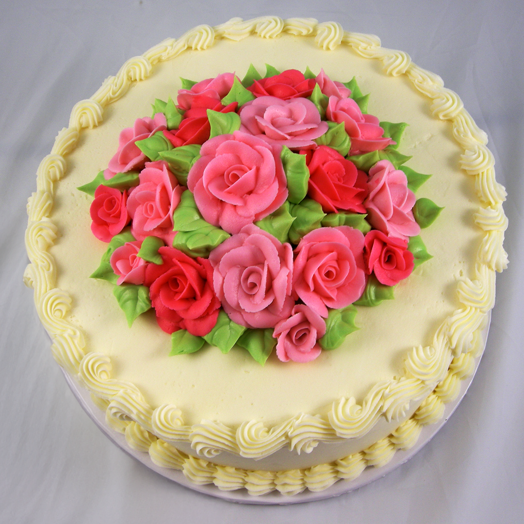 Woven in Roses Cake