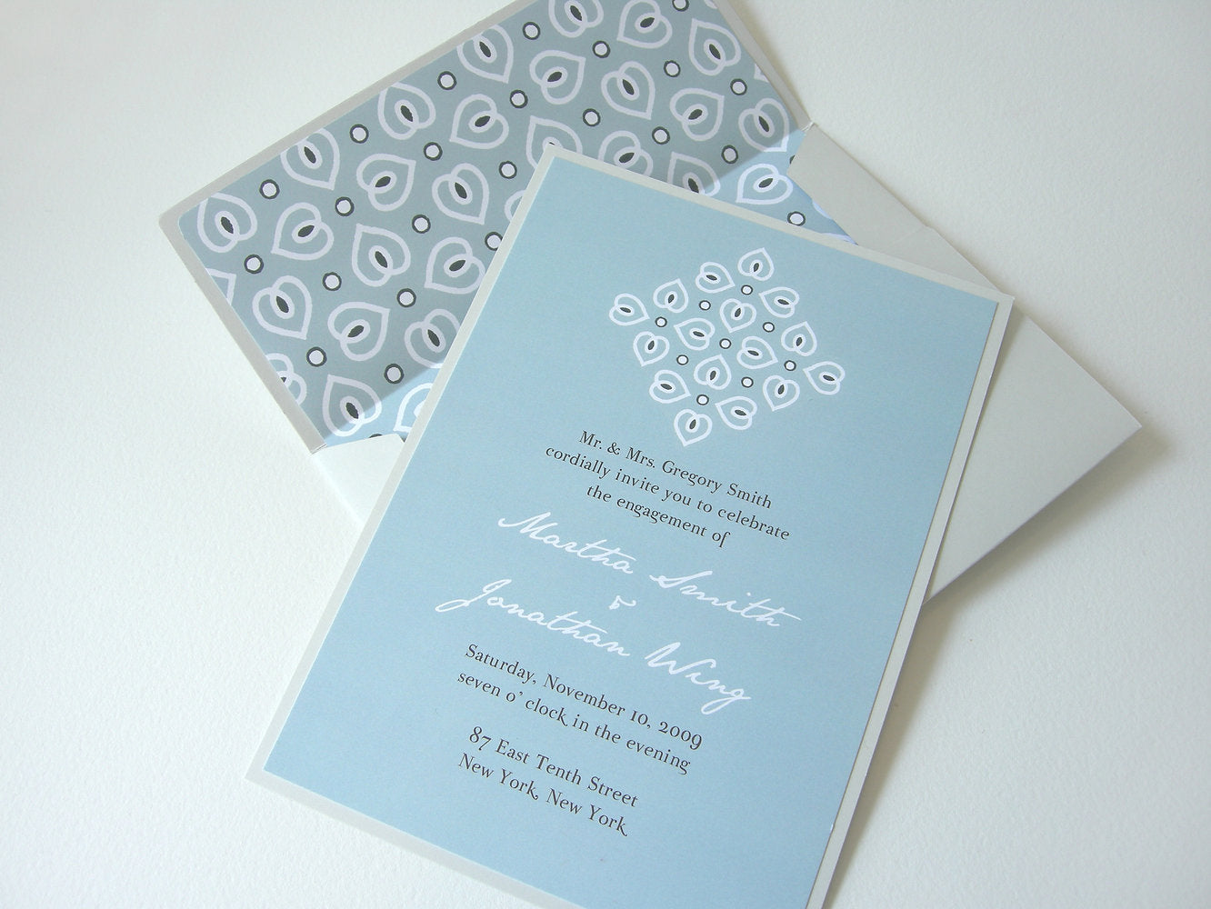 Blue Wedding Cards