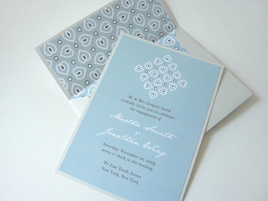Blue Wedding Cards