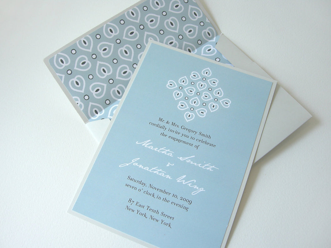 Blue Wedding Cards