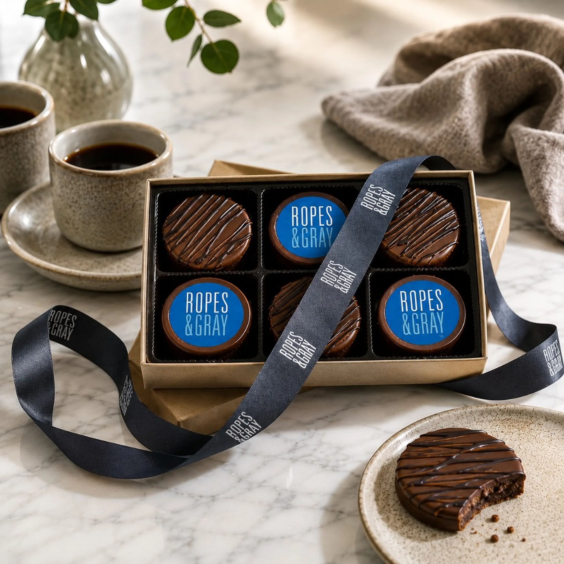 Iris Lee 6-pack-custom-logo-dipped-oreos lifestyle hero