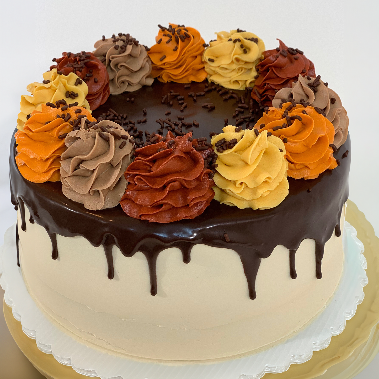 Autumn Drip Cake