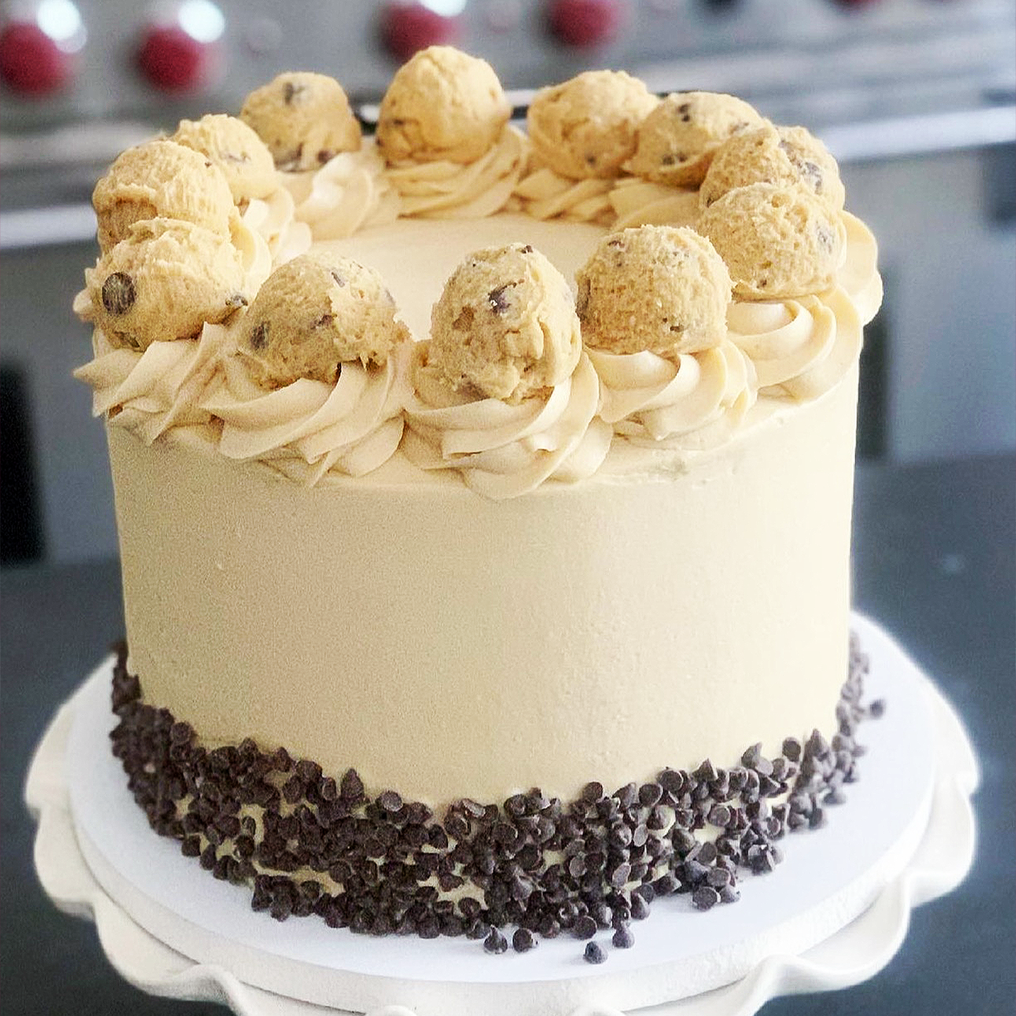 Chocolate Chip Cookie Dough Cake
