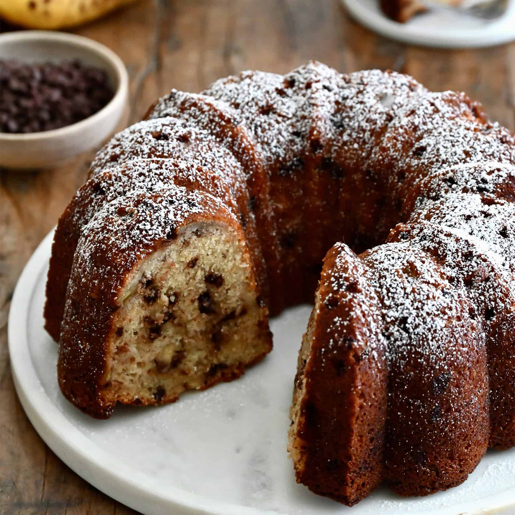 Banana Chocolate Chip Bundt Cake