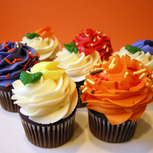 Load image into Gallery viewer, Floral Sprinkles Cupcake
