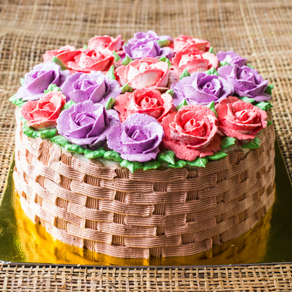 Blooming Basket Cake