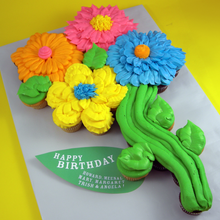 Load image into Gallery viewer, Flower Cupcake Cake
