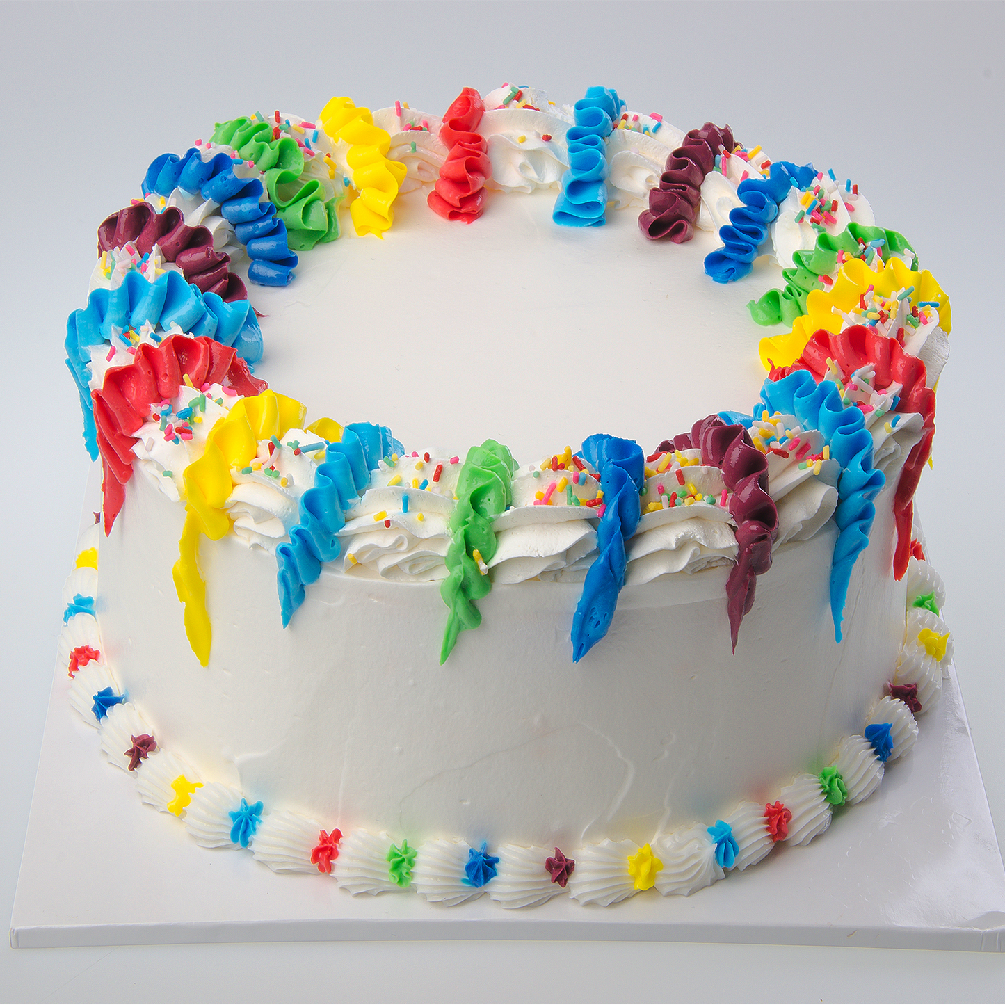 Rainbow Accents Cake