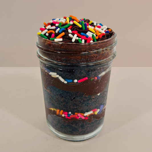Chocolate Sprinkles Cupcake Jar
