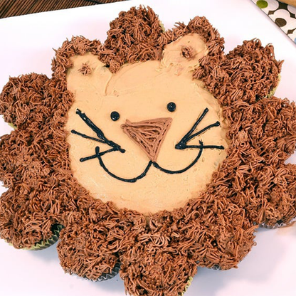 Lion Cupcake Cake