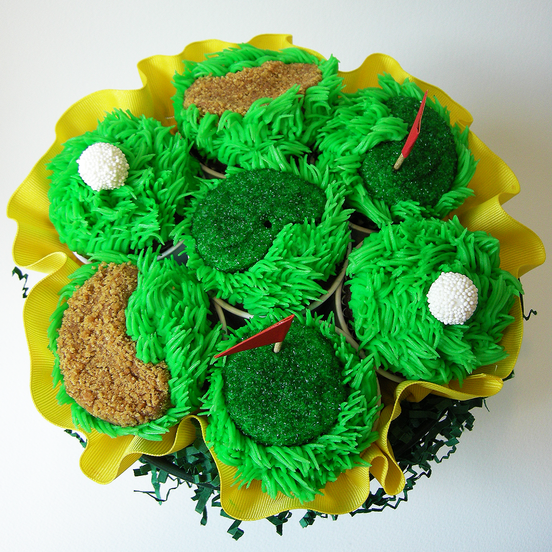Golf Cupcake Bouquet