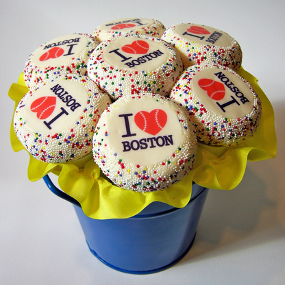 I Love Boston Cupcake Bouquet