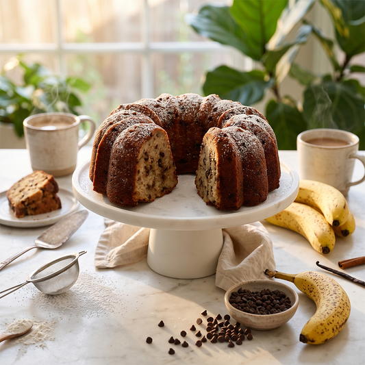Banana Chocolate Chip Bundt Cake