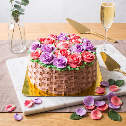 Blooming Basket Cake