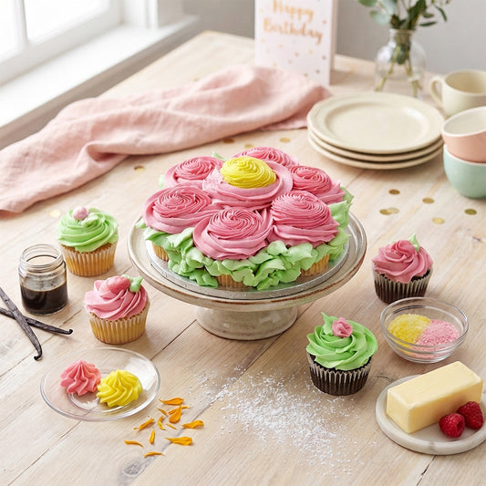 Blooming Flower Cupcake Cake