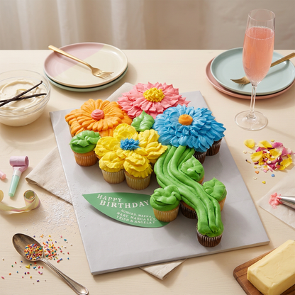 Blooming Garden Cupcake Cake