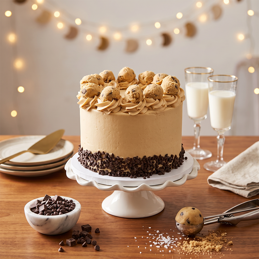 Chocolate Chip Cookie Dough Cake