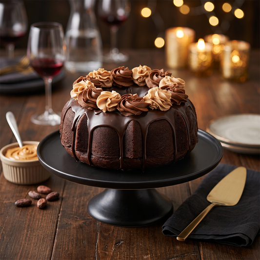 Chocolate Decorated Bundt Cake