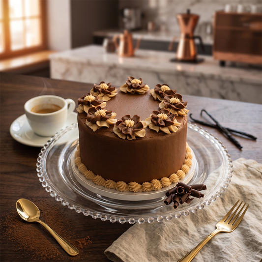 Chocolate Flowers Cake
