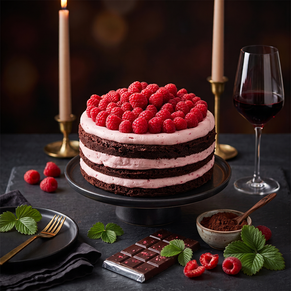 Chocolate Raspberry Cake