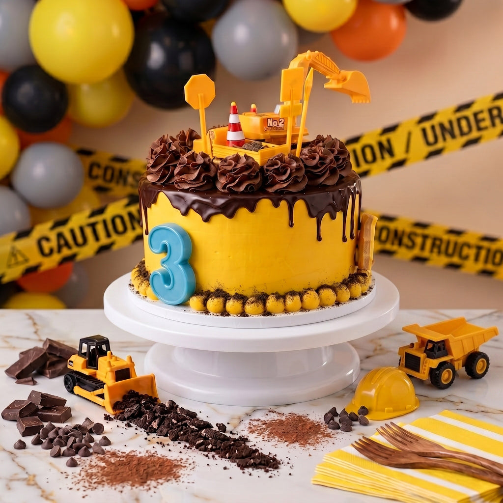 Construction Zone Cake