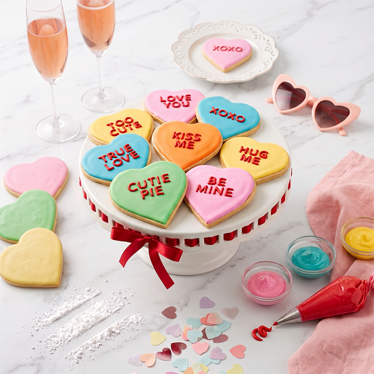 Conversation Heart Sugar Cookies
