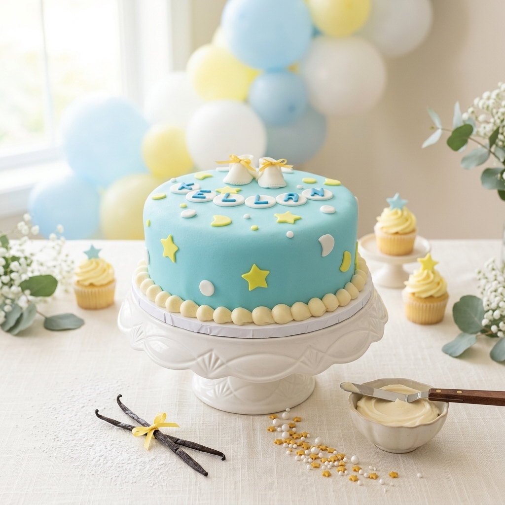 Custom Baby Name Cake