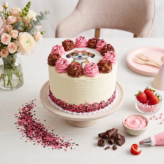 Custom Photo Celebration Cake
