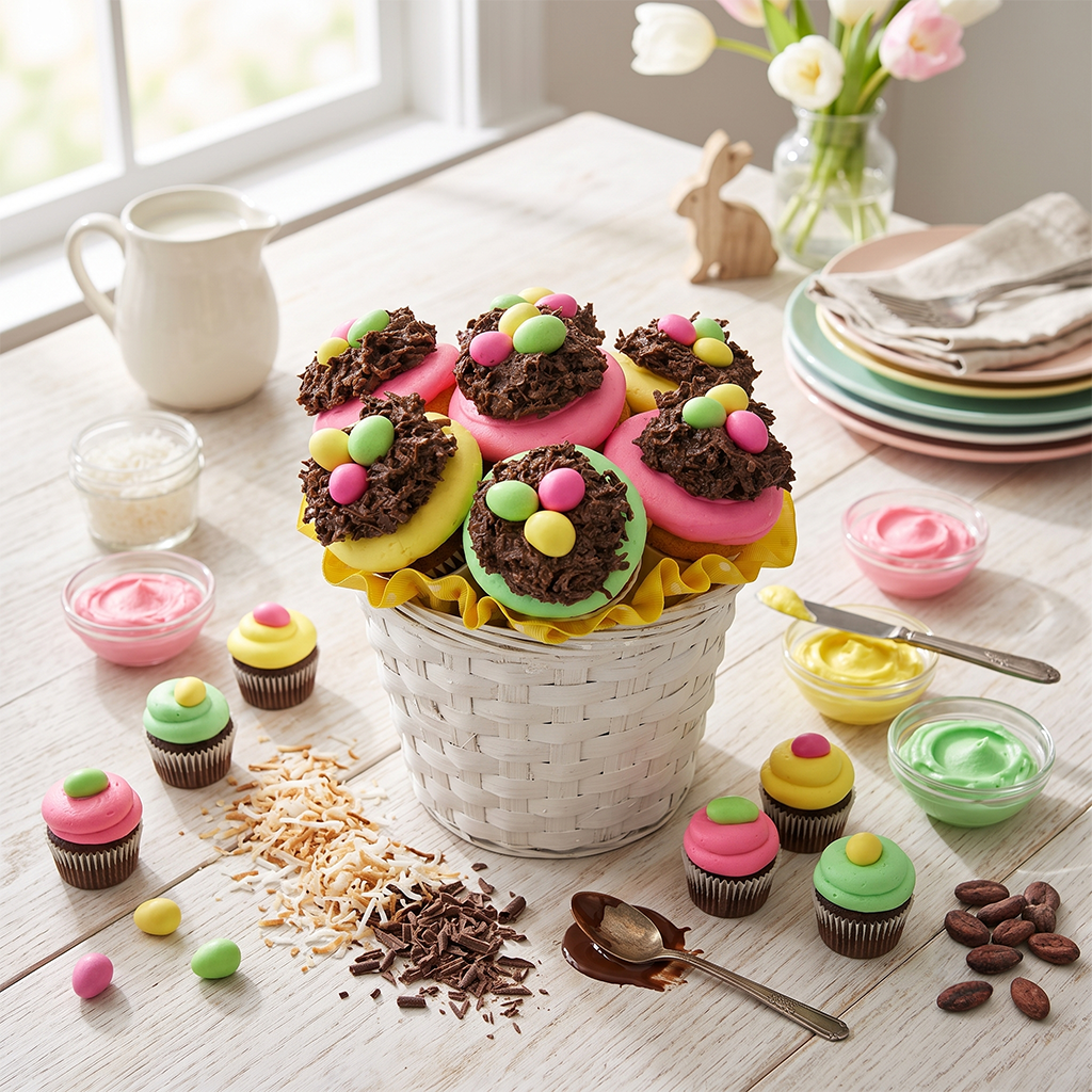 Easter Kosher Cupcake Bouquet (view 1)