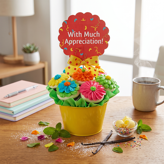 Garden Blooms Kosher Cupcake Bouquet